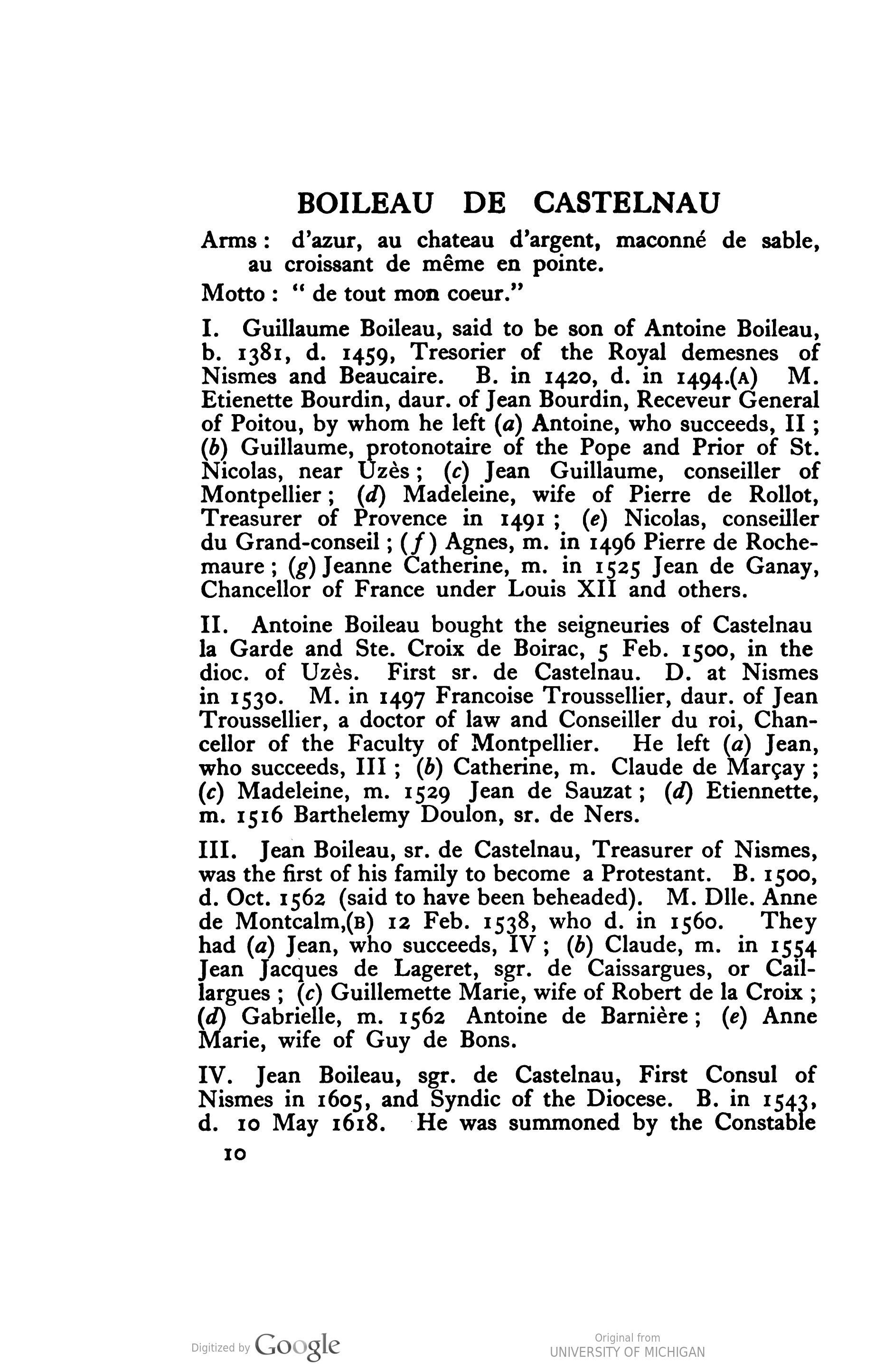 Jean Boileau, 2nd Baron Castelnau profile